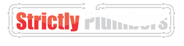 A red and white logo for strictly runners