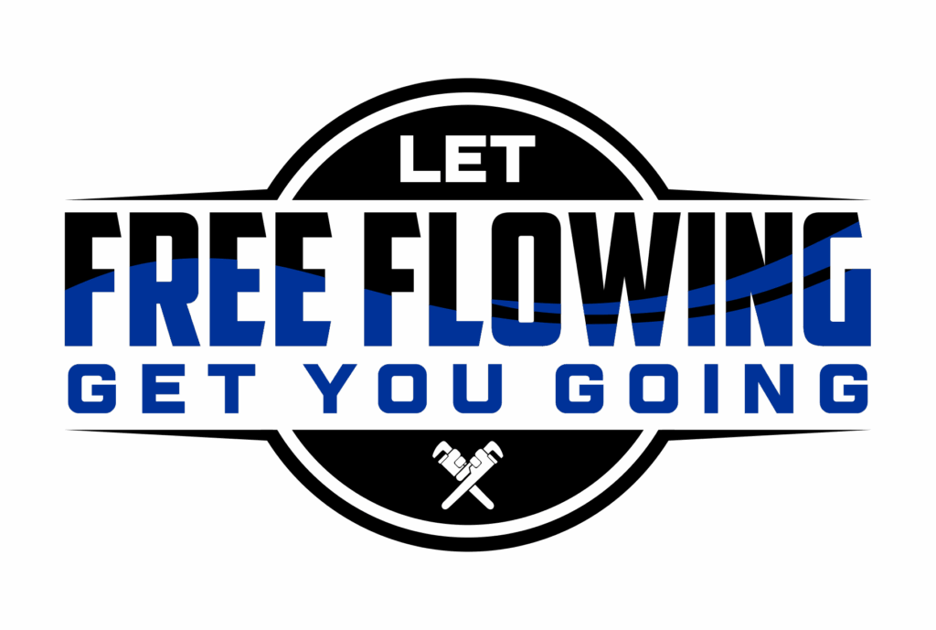 A logo that says `` let free flowing get you going ''.