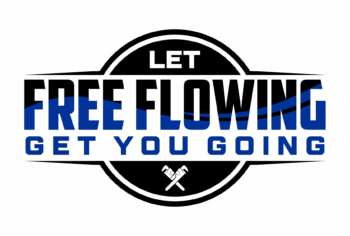 A logo that says `` let free flowing get you going ''.