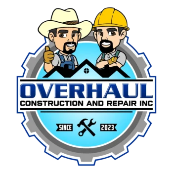 A logo for overhaul construction and repair inc