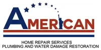 The logo for american home repair services plumbing and water damage restoration