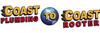 The logo for coast to coast plumbing and rooter